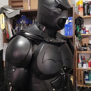 Bat Arkham Costume Leather Armor Cosplay imagen 2