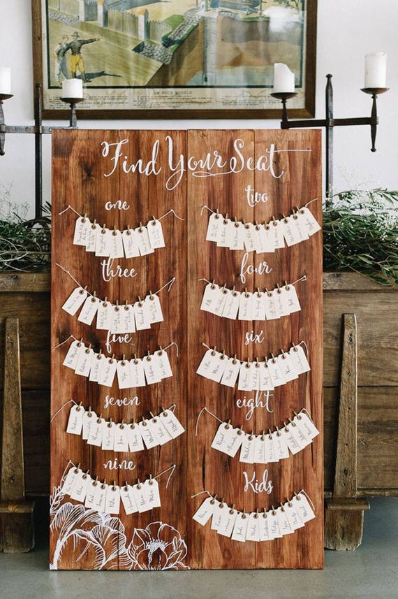 Wooden Seating Chart