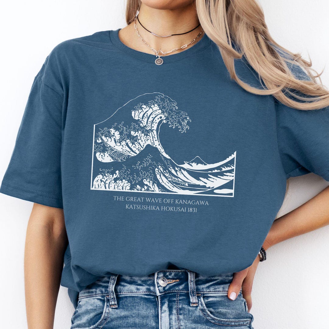 T-shirt Vague de Kanagawa