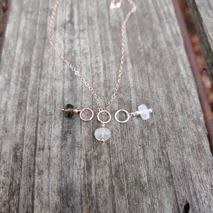 One libyan desert glass pendant necklace.  Rose Gold gold filled or sterling silver  available.  REAL LDG