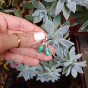 Dainty Malachite earrings.  Silver malachite earrings. Gold malachite earrings. Rose gold malachite earrings