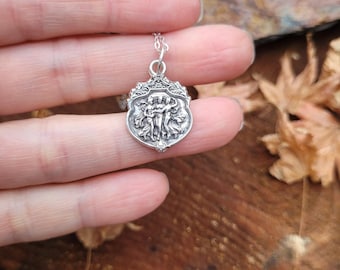 Collier En Argent Rhodié Diamanté Classique