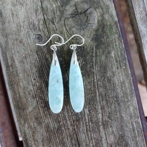 Sweet larimar earrings. Sterling silver larimar earrings