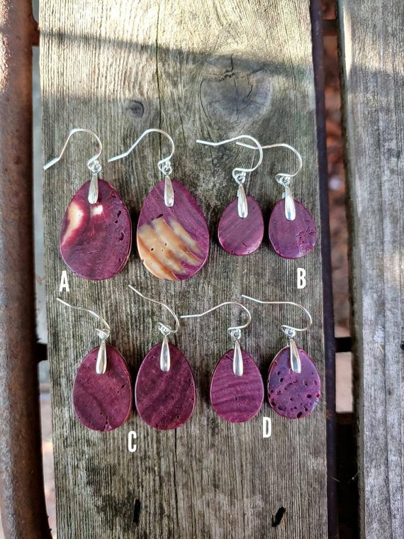 Purple spiny hotsell oyster earrings