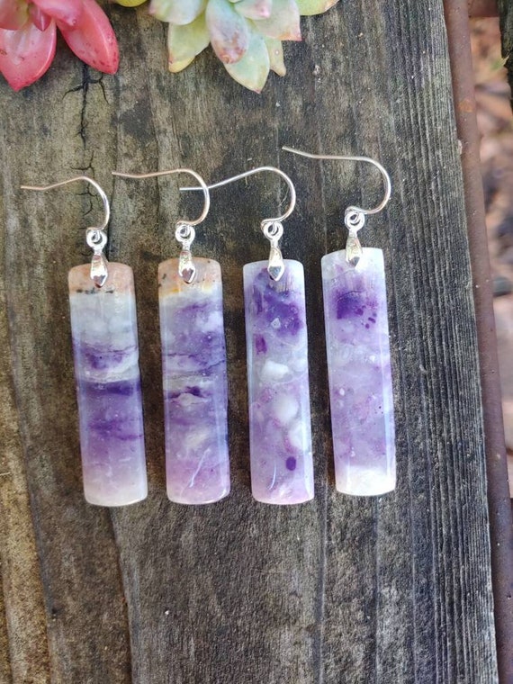 Tiffany gemstone earrings. Sterling silver  earrings.