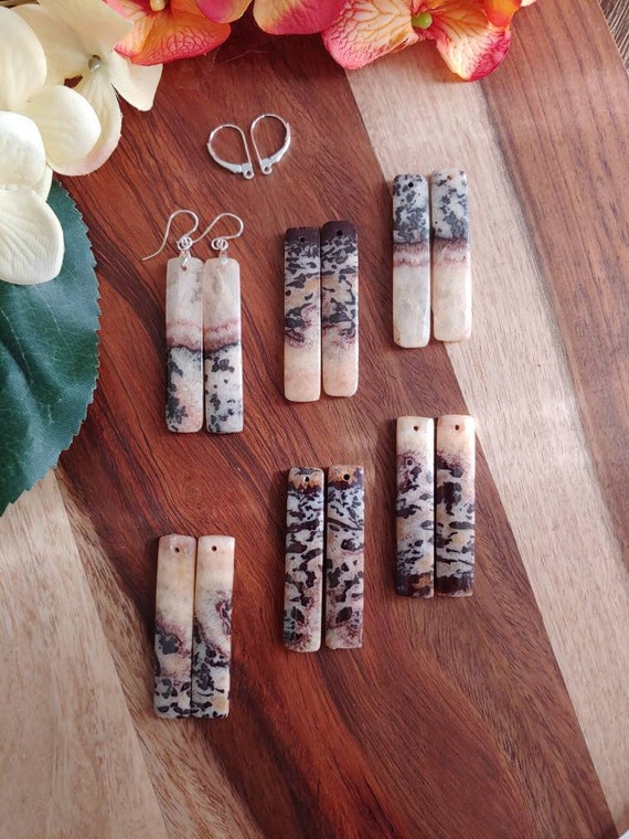 Rainbow calcite earrings. Sterling silver rainbow calcite earrings. Long earrings