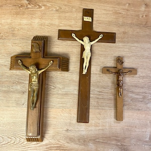 Vintage crucifix, vintage cross,