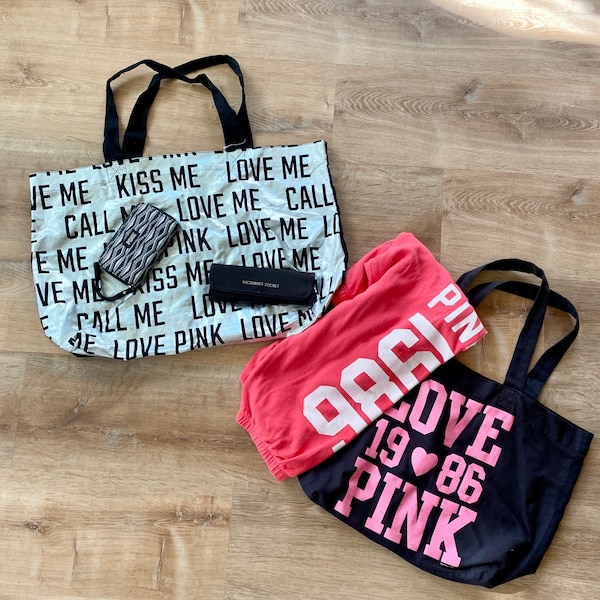 Victoria Secret PINK, PINK tote bag, PINK wallet