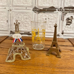 Vintage Eiffel Tower, vintage Paris, MCM Paris, 50s Paris, gifts for her