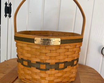 Longaberger snöflingekorg: Julutgåva 1997