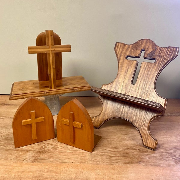 Vintage religious, Bible holder, vintage church, vintage pulpit, vintage Catholic school pieces