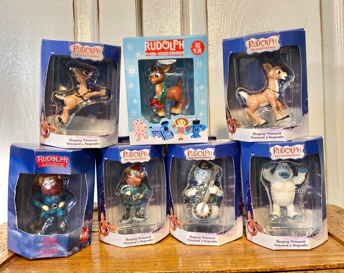 Vintage Rudolph, Rudolph Ornaments, Vintage Enesco Rudolph Etsy