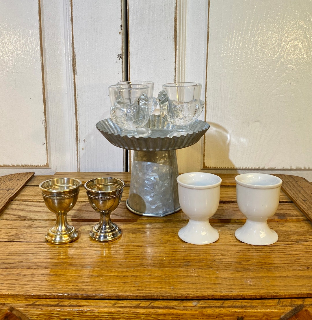 Vintage Egg Cups, French Egg Cups, Decorative Egg Cups, Beautiful Egg