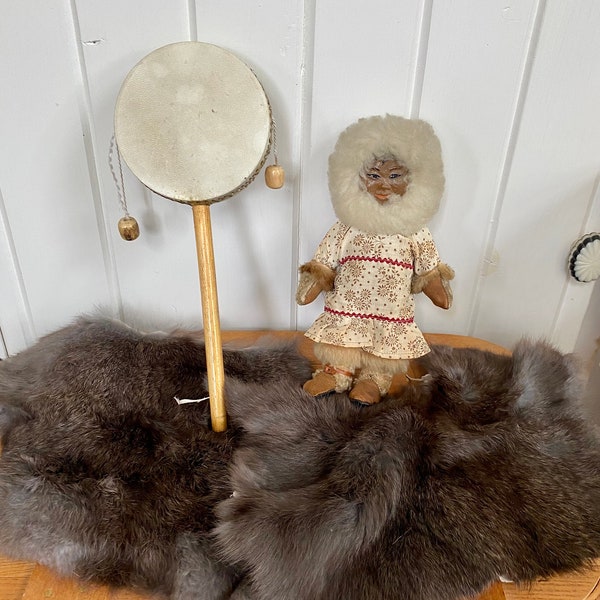 Vintage Eskimo doll, vintage Inuit doll, Esquimoux doll, collectable doll