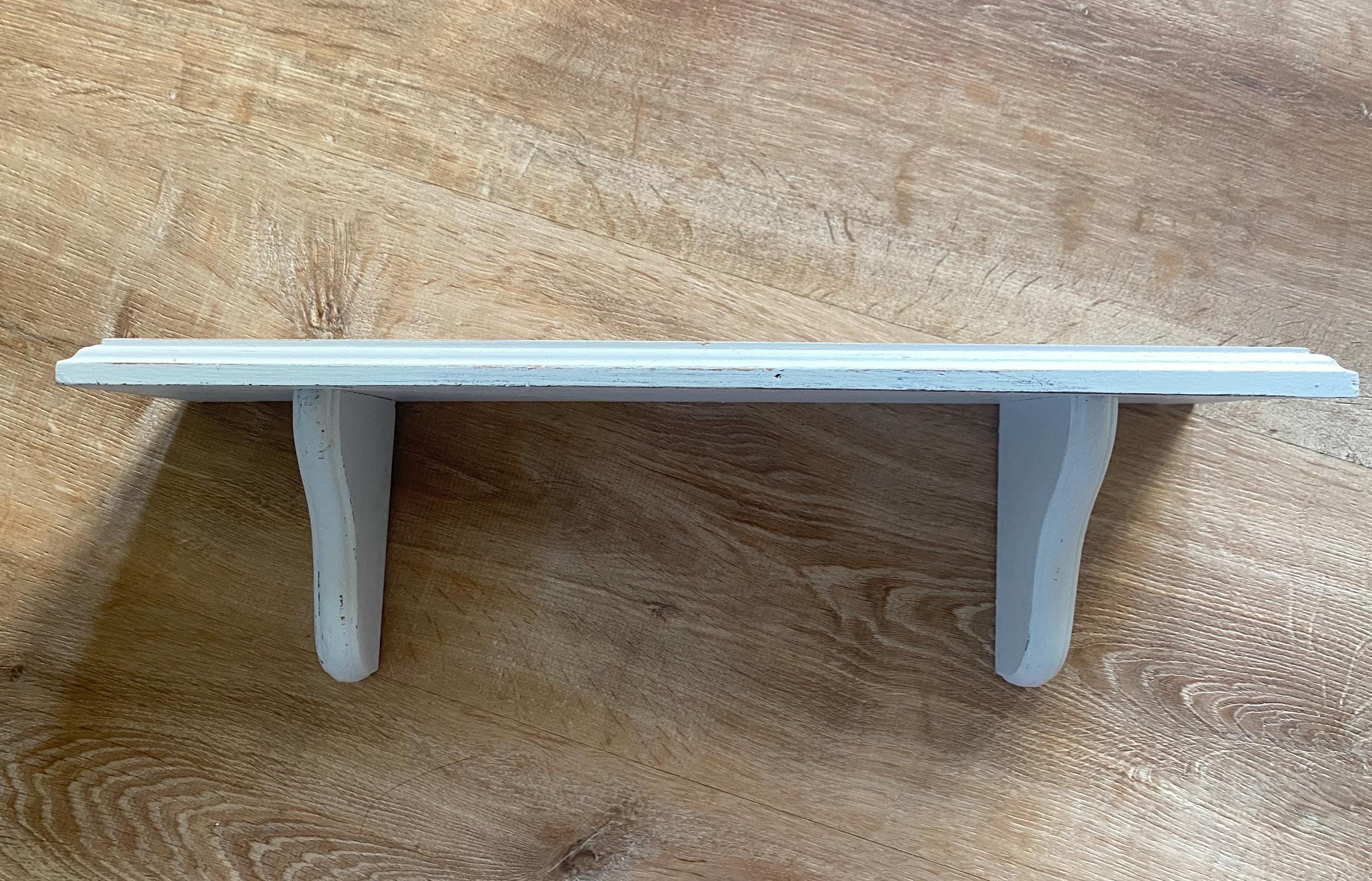 ヴィンテージ　木製ウォールシェルフ　ペイント zh044_02.jpg