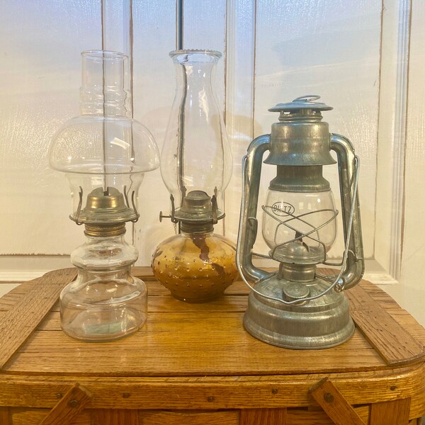 Vintage Oil Lamp Etsy