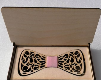 Wooden bow tie, customization possible