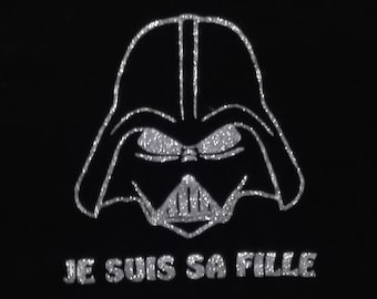 Darth Vader T-shirt for adult "I am his daughter" customization possible