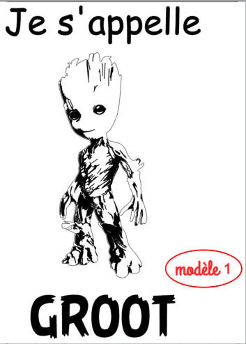 T-shirt pour enfant Je s'appelle Groot | Etsy France
