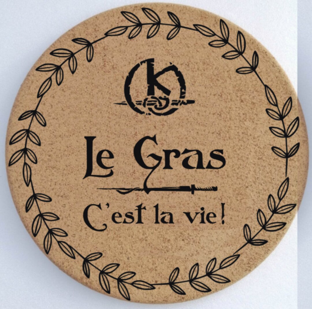 Dessous De Plat En Ardoise Kaamelott - Gravure Personnalisée - Céramique Noire