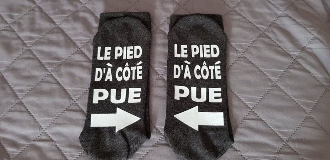 Chaussettes humoristiques pour homme personnalisation possible Etsy