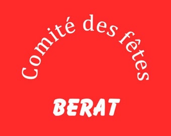 T-shirts comité des fêtes de Bérat