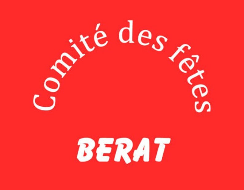 T-shirts comité des fêtes de Bérat image 1