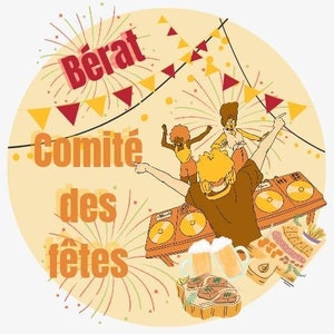 T-shirts comité des fêtes de Bérat image 2