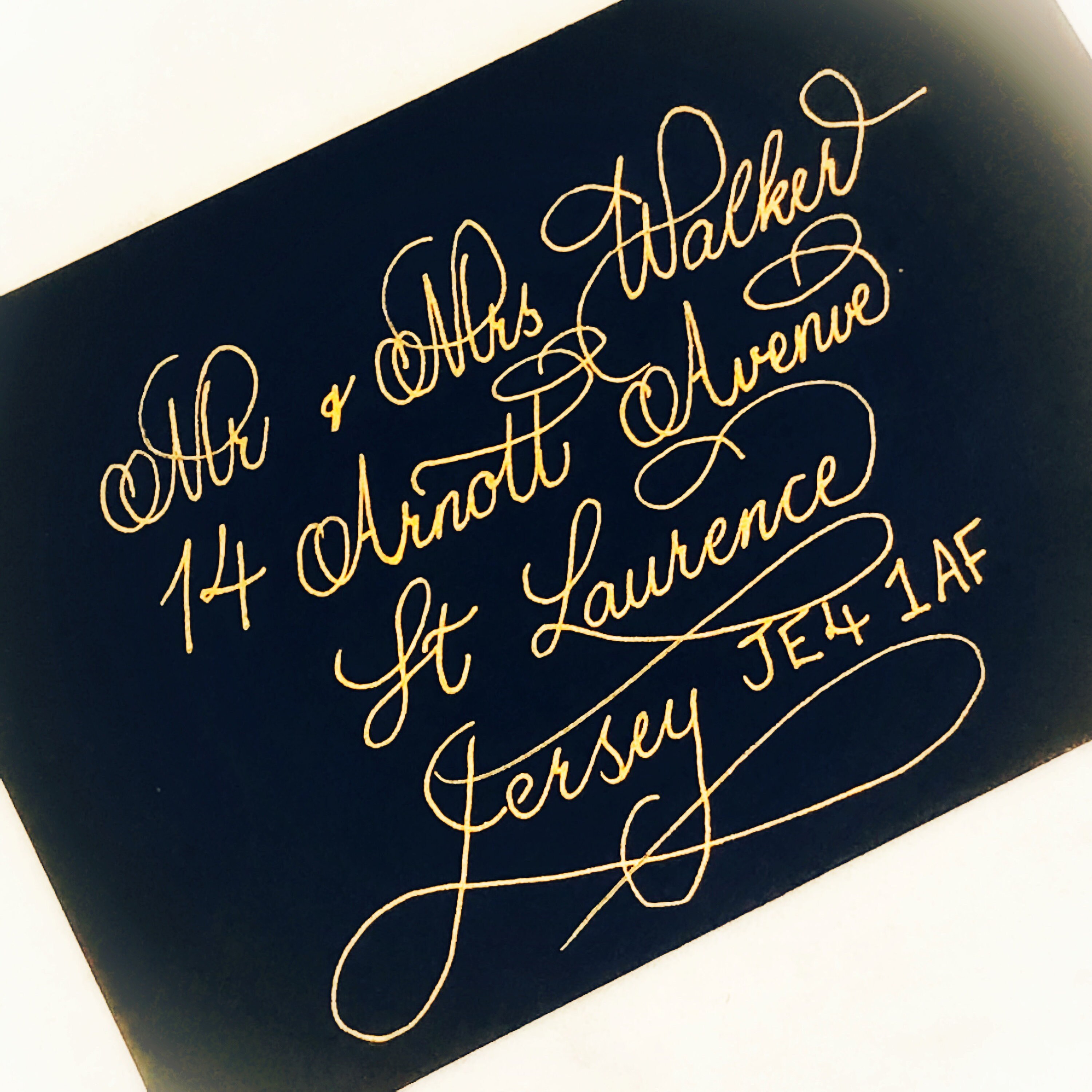 Envelope Calligraphy / Hand Written Envelope Addressing Etsy