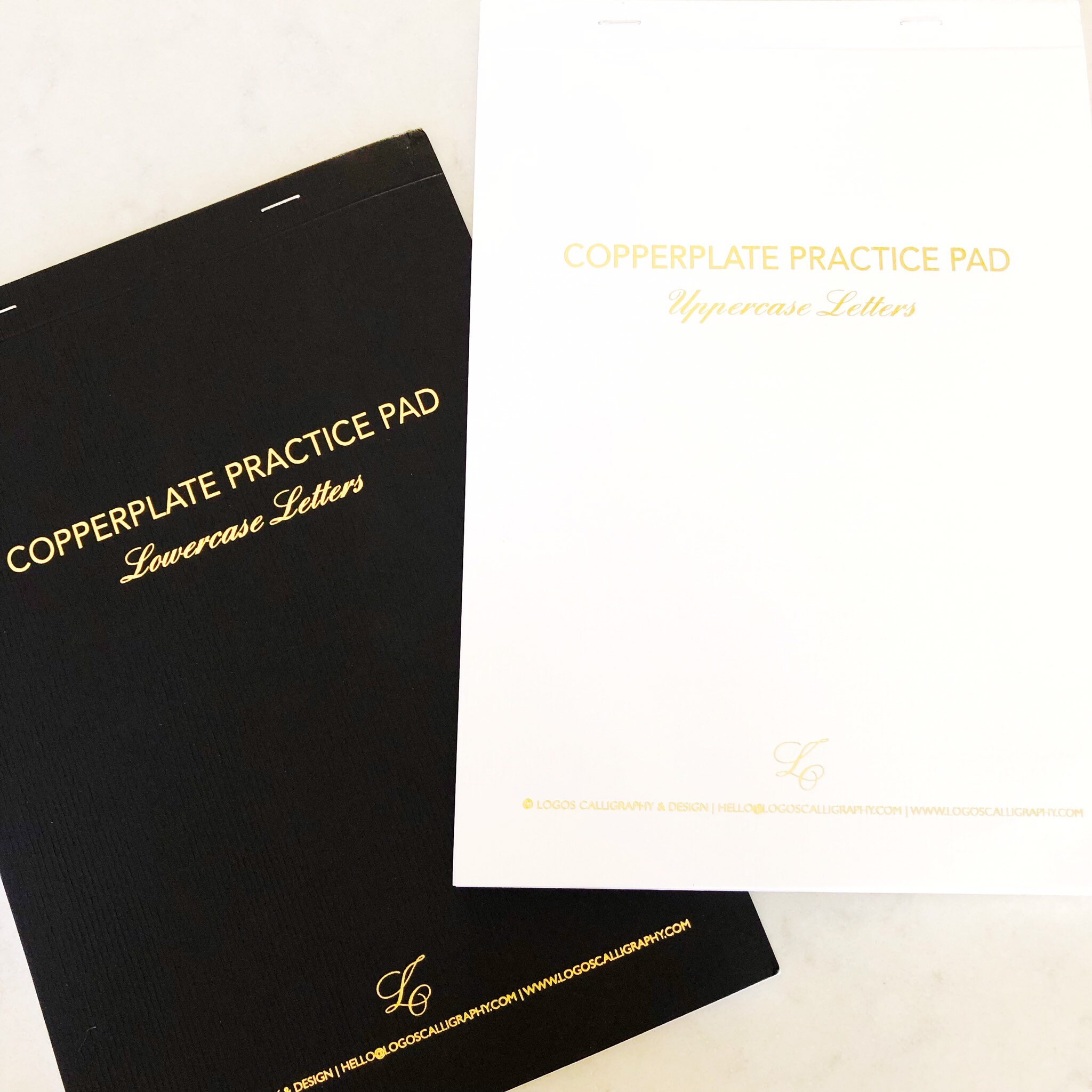 Copperplate Practice Pad Logos Calligraphy 