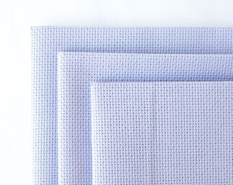 AIDA 14 Count Peaceful Purple Fabric | Cross Stitch Fabric, 14ct Soft Lavendar Aida Cloth, Aida Canvas, Counted Cross Stitch, Wichelt Permin