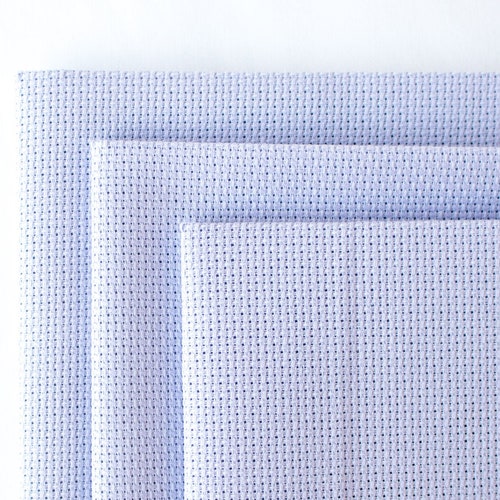 AIDA 14 Count Peaceful Purple Fabric Cross Stitch Fabric Etsy