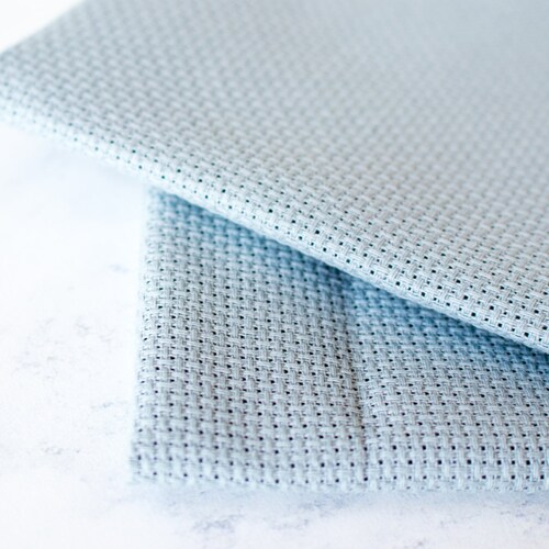 14 Count Touch of Blue Aida Fabric Cross Stitch Fabric Etsy