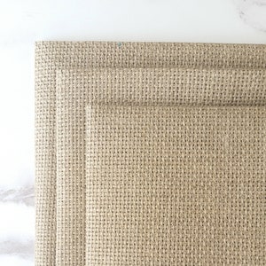 AIDA 18 Count Raw Natural Aida | Cross Stitch Fabric, 18ct Burlap Aida Cloth, Aida Canvas, Counted Cross Stitch Fabric, Zweigart