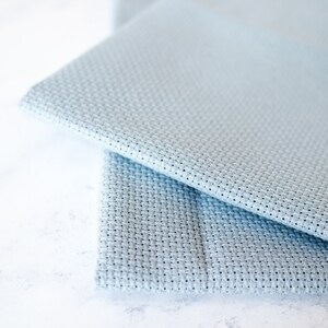 Aida Cloth 16 count Light Blue / Opalescent