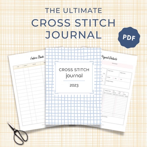 Cross Stitch Project Tracker Log Planner Etsy