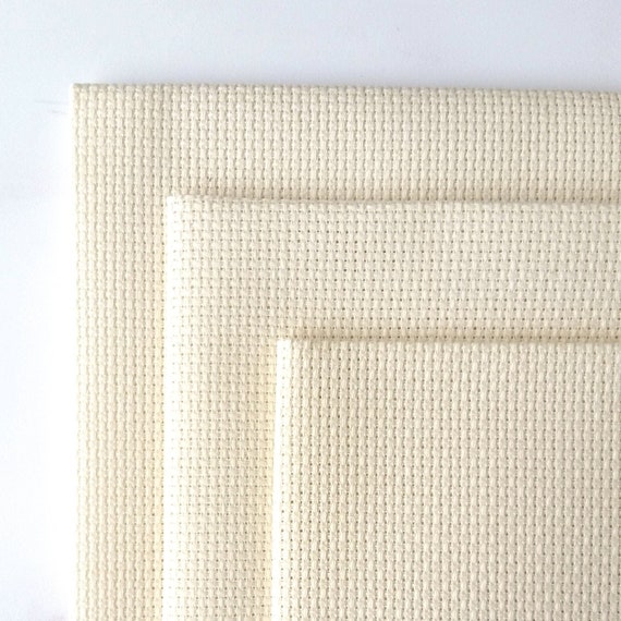 AIDA 14 Count Ivory Fabric | Cross Stitch Fabric, 14ct Cream Aida Cloth,  Zweigart, Beginner Cross Stitch Fabric, Aida Canvas
