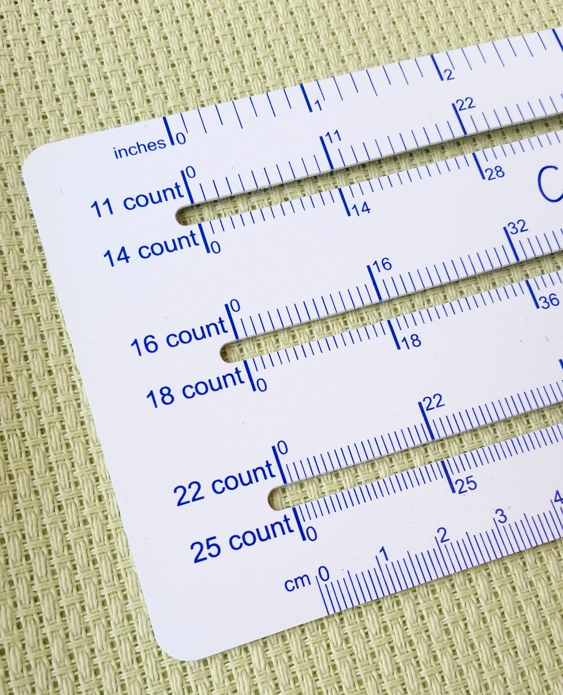 Cross Stitch Ruler and Gauge Thread Count Gauge Cross Etsy
