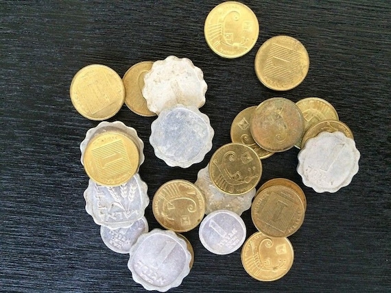 20 Israeli Coins, 1 Old Agora Israel Collectible Jewish Money 1960-1991 Agorot