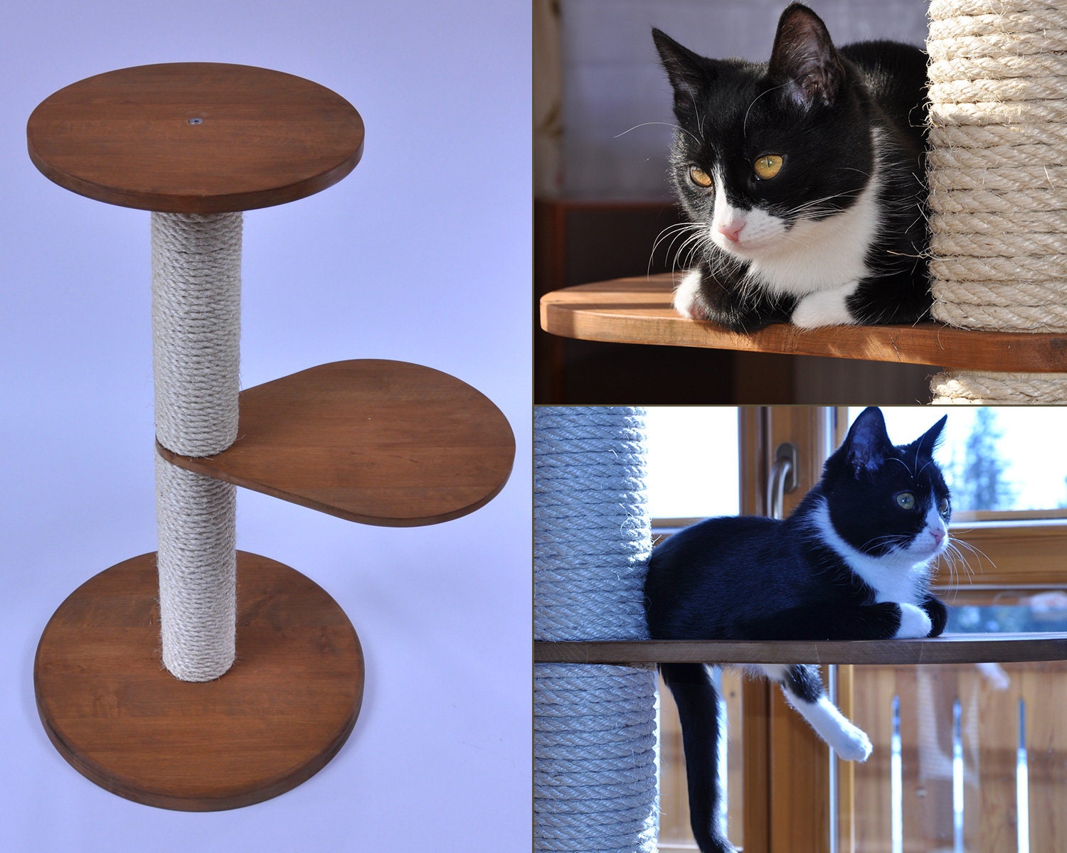 Amazing modular cat tree. Beautiful modern design. Sturdy Etsy