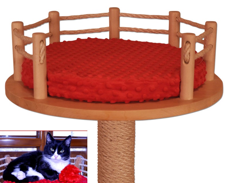 Beautiful and sturdy cat tree scratching post solid Etsy