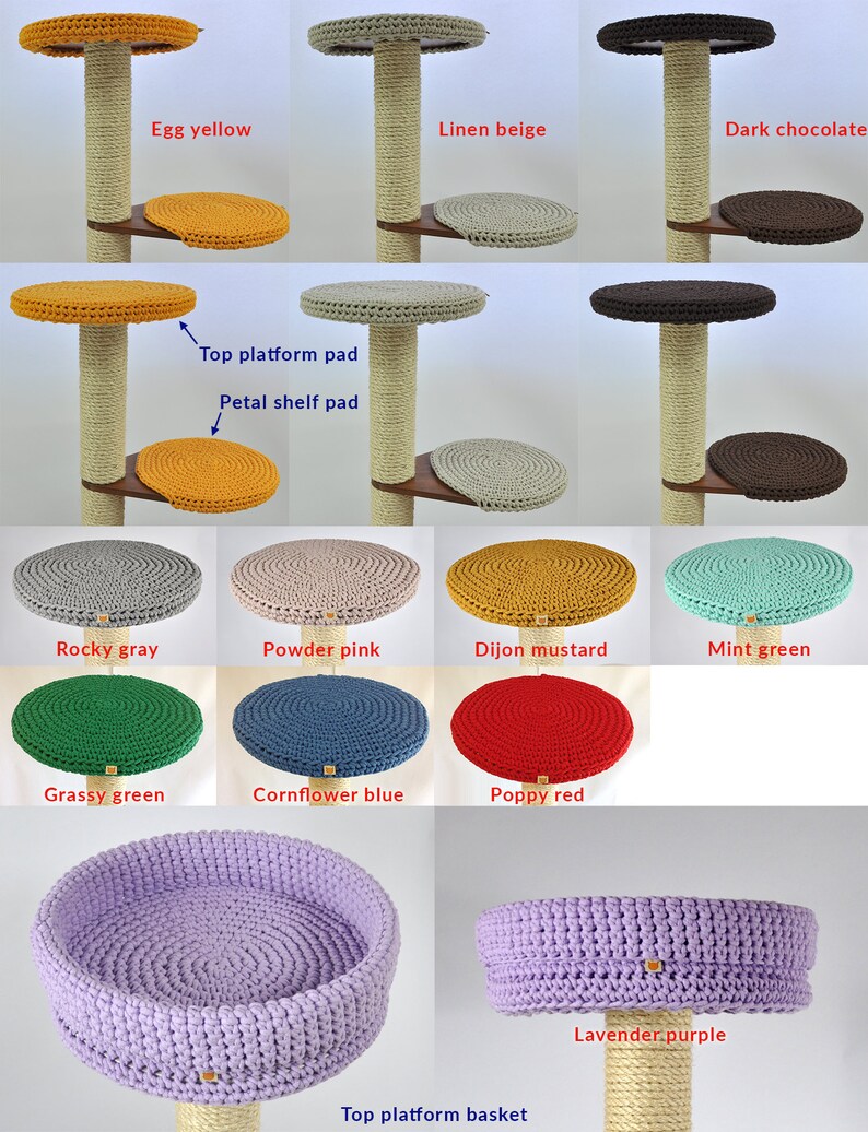 Natural Wood Cat Tree Basic 3 Modules Custom Cat Tree Etsy