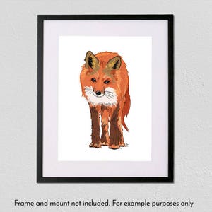 Fox - A4 fine art giclée print