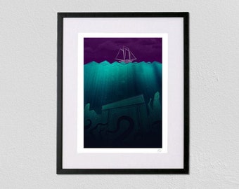 Call of The Deep - A4 fine art giclée print