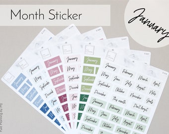 Bullet Journal Sticker Blank Calendar Planner Stickers Etsy