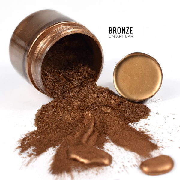 BRONZE piment powder premium quality float to the top extra fine mica for epoxy resin art 50g