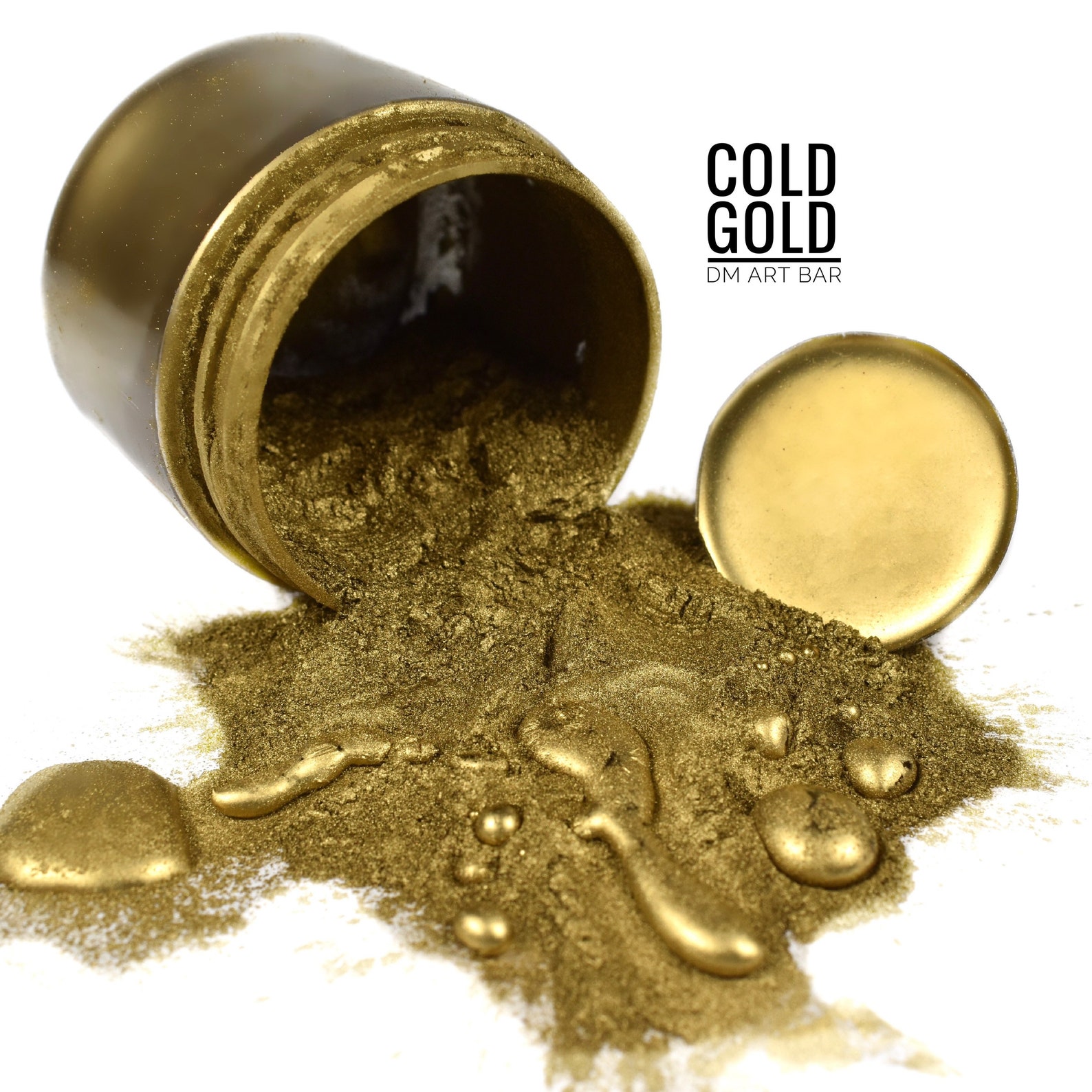 BEST COLD GOLD premium pigment powder float to the top extra Etsy
