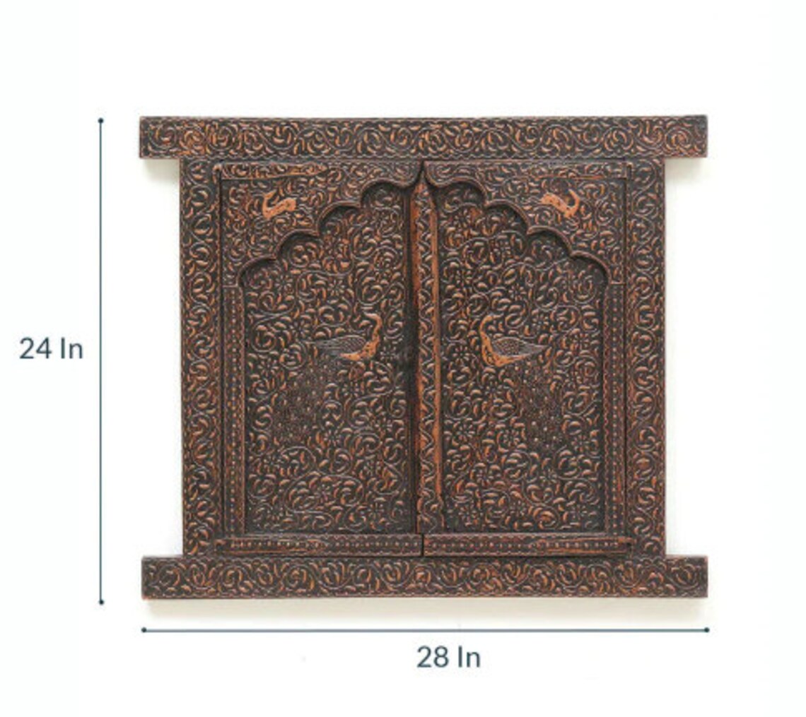 Wooden Hand Painted Jharokha window/ /Indian jharokha Etsy