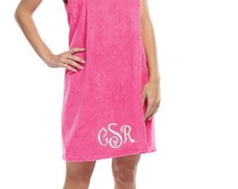 Towel Wrap, Monogrammed Terry Velour Spa Wrap, Spa Wraps, Personalized Spa Wraps, Gift For Her, Mother's Day Gift