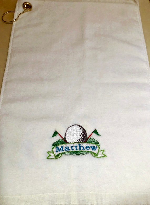 Personalized Tri-fold Golf Towel, Embroidered Golf Towels, Golf Gift,  Father's Day Gift, Gift for Him -  UK